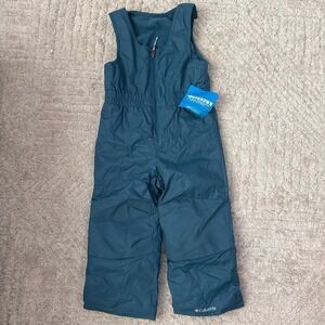 NWT Columbia blue toddler frosty slope overall bib snowsuit